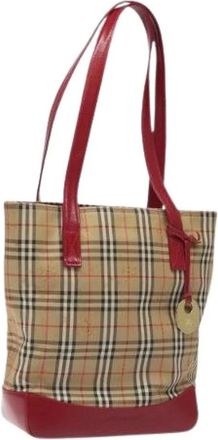 Burberry Pre-owned Tote Bags, female, Multicolor, Size: ONE SIZE Pre-owned Canvas Tote