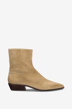 Reformation Stiefeletten mit kubanischem Absatz aus Wildleder Dominique 25