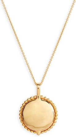 Monica Vinader Deia Locket Pendant Necklace in Gold Vermeil/Sterling Silver at Nordstrom