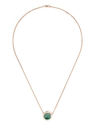 Repossi Antifer necklace - women - Diamond/Rose Gold/Malachite - One Size