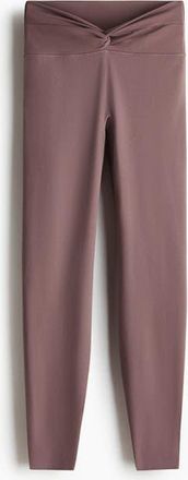 H&M Sports Leggings With Softmove in Light Truffle at Nordstrom, Size Xx-Large