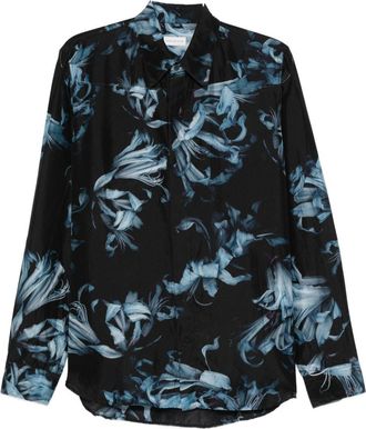 Dries Van Noten Floral Print Long-Sleeve Shirt