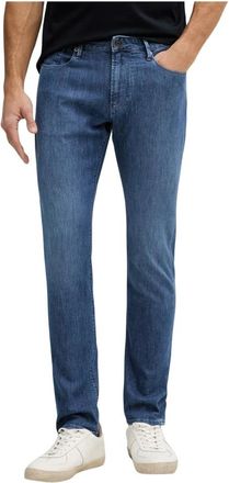 Emporio Armani Stretch Denim Slim Fit Jeans - Heren - Slim Fit Jeans - Blauw - W34 L32 - Denim - Jeans