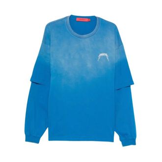 Acupuncture Sweatshirts, male, Blue, Size: XS Metal Longsleeve