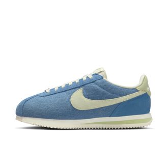 Nike Womens Cortez SE Denim Shoes in Blue | IH6354-004