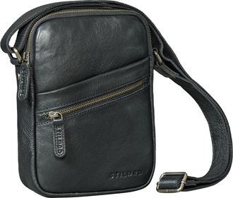STILORD Naro Small Leather Crossbody Bag for Men - Genuine Leather Shoulder Bag Mens Compact Messenger for Tablet up to 10 Inch Ideal for Travel & Everyday Us