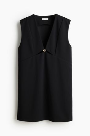 H&M Ärmelloses Kleid - Schwarz