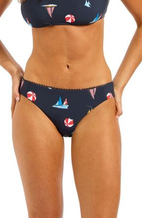 Seafolly Hipster Bikini Bottoms in True Navy at Nordstrom, Size 6 Us