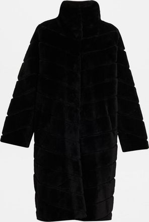 Gorski Reversible Chevron Lamb Shearling Coat