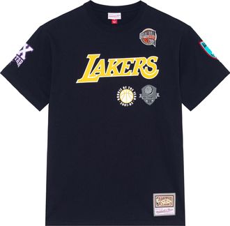 Mitchell & Ness x NBA Los Angeles Lakers HOF T-Shirt Pau Gasol 16 TCRW6862-LALYYPGABLCK