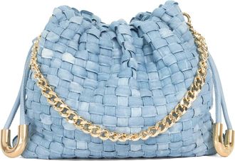 Dune London PRIMROSE S Small Drawstring Woven Leather Bag One Size Clutch Bag