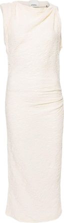 Isabel Marant Franzy midi dress - women - Polyamide/Cotton/Elastane - 38 - Neutrals