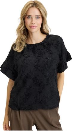 In Front Bluse - - Blouses & Shirts - Donna - Nero - S