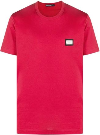 Dolce & Gabbana Casual T-shirt met uniek ontwerp - Heren - T-shirts - Rood - M - Tops