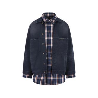 Balenciaga Button-fastening Check-pattern Jacket