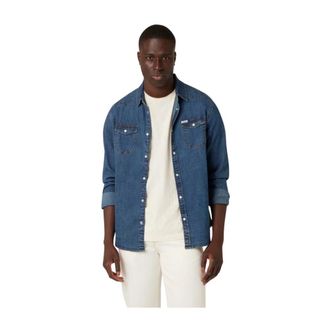 Guess Heren, Overhemden, Blauw, Maat: 2XL Denim