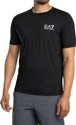 Emporio Armani Ventus 7 Borst Logo T-Shirt, Zwart