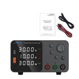 OEM Fuente De Alimentaci&oacute;n De Laboratorio, Voltaje Ajustable, Pantalla De Alta Precisi&oacute;n, Tps3010 Negra