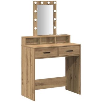 vidaXL Dressing Table Brown 79 x 41 x 140 cm Engineered wood Vidaxl