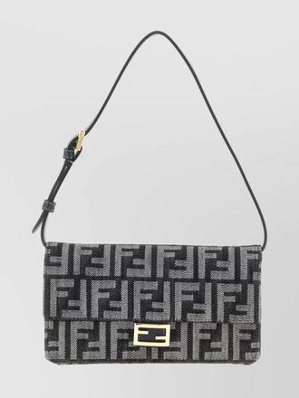 Fendi denim chain wallet