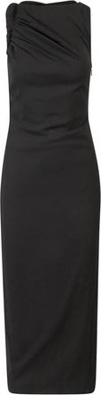 Versace Midi Jurken - Dames - Casual kleedjes - Zwart - M - Kleedjes