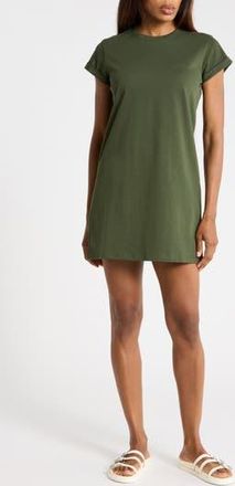 AllSaints Anna Cotton T-Shirt Dress in Rifle Green at Nordstrom Rack, Size 10 Us / 14 Uk