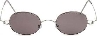 Lindberg oval-frame sunglasses - Silver
