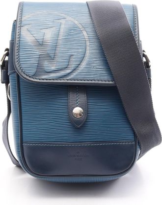 Louis Vuitton Blue Leather Handbag Shoulder Bag (Pre-Owned)