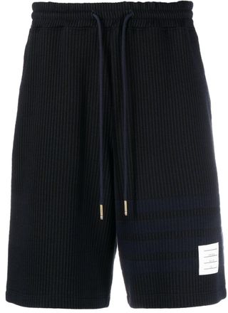 Thom Browne Trainingsshorts met 4 strepen - Blauw