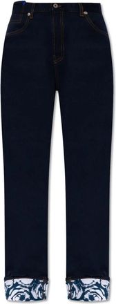 Burberry Jeans met Logo - Dames - Regular Fit Jeans - Blauw - W26 - Katoen - Jeans