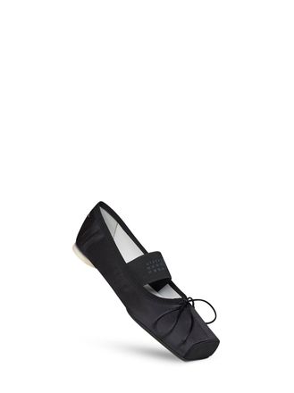 Maison Margiela Satin Calf Leather Ballet Flat - Black