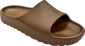 Lemon Jelly Womens Azalea Sport Slide Sandals In Bronze Metal