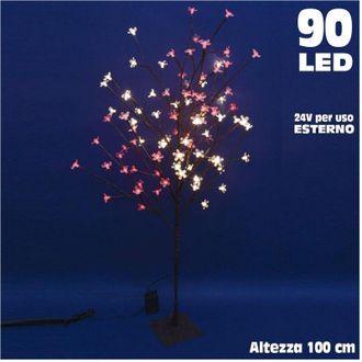 Trade Shop Trade Shop - Luminoso Ciliegio For External 90 Led 100cm Bianco Caldo Y Rosso