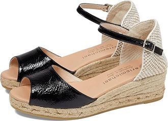 Eric Michael Cash Womens Wedge Shoes Black : EU 37 (US Womens 6.5-7) M (B), Leather/Textile