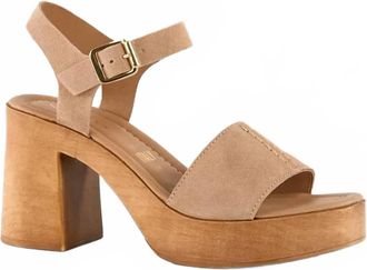 Seychelles Womens Cityscape Platform Heels In Sand Suede