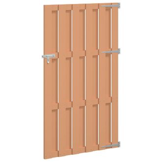 vidaXL Puerta De Jard&iacute;n 100 X 180 Cm Wpc Y Aluminio Marr&oacute;n Vidaxl
