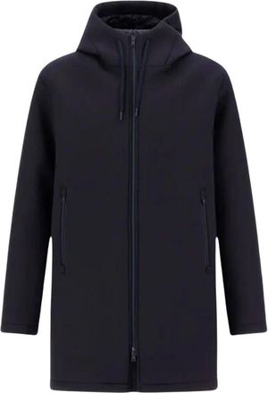 Herno Parka lungo in 3 layer scuba - Heren - Parka Jassen - Blauw - 3XL - Jassen