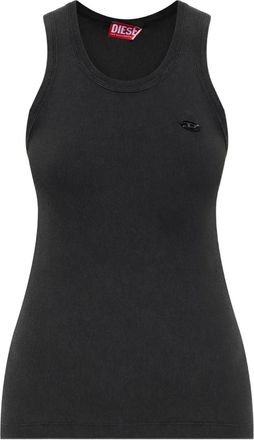 Diesel Canotta T-Anky con placca logo - Nero