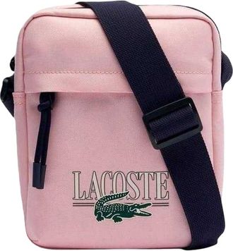 Lacoste Logo Crossbody Tas (Roze afdrukken)
