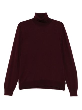 Tagliatore turtleneck wool sweater - men - Virgin Wool - 54 - Purple