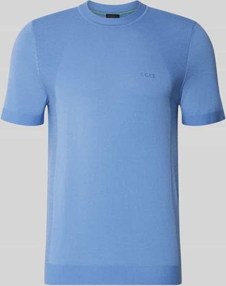 HUGO BOSS Regular Fit T-Shirt aus Baumwoll-Mix Modell MOMENTUM-LITE in Blau, Gr&ouml;&szlig;e XXXL