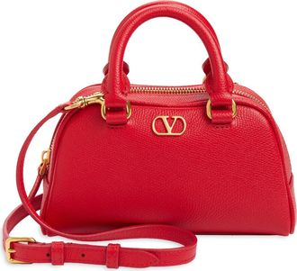 Valentino Garavani Mini Dome VLOGO Signature Top Handle Bag in Red at Nordstrom
