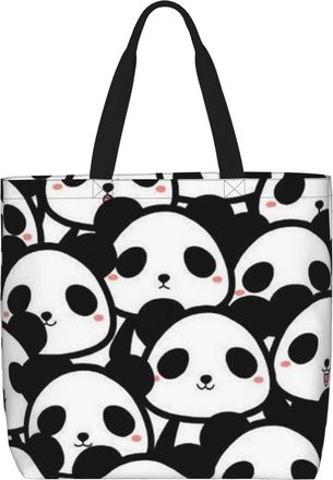 Generic Women Handbag Cute Panda Pattern Tote Bag Waterproof Casual Crossbody Bags, For Daily, Holiday, Swim, Wedding, Work