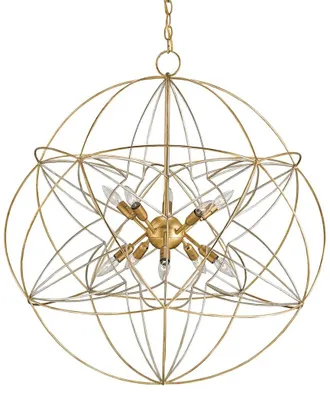 Currey & Company Zenda 34In Gold Orb 10-Light Chandelier