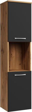 Badplaats Columna De Ba&ntilde;o Montreal 30 X 30 X 131 Cm - Roble Con Acabado Ne