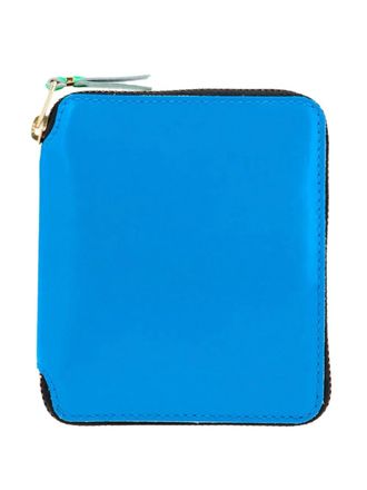 Comme Des Garçons Super Fluo wallet - men - Calf Leather - One Size - Blue
