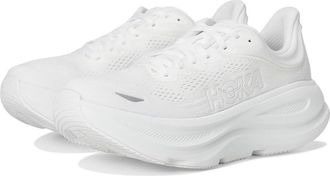 Hoka One One Bondi 9 Womens Shoes White/White : 10.5 EE - Extra Wide, Synthetic