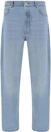 Brunello Cucinelli Light Blue Denim Trousers, Brand Size 52 (US Size 36)