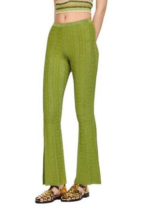 Sandro Chalamet Flared Pants in Kaki Clair at Nordstrom Rack, Size 4 (Fits Like 10 Us) / 42 Eu