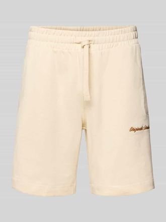 Jack & Jones Jack & Jones Shorts mit Label-Stitching Modell KARL in Offwhite, Gr&ouml;&szlig;e XXL